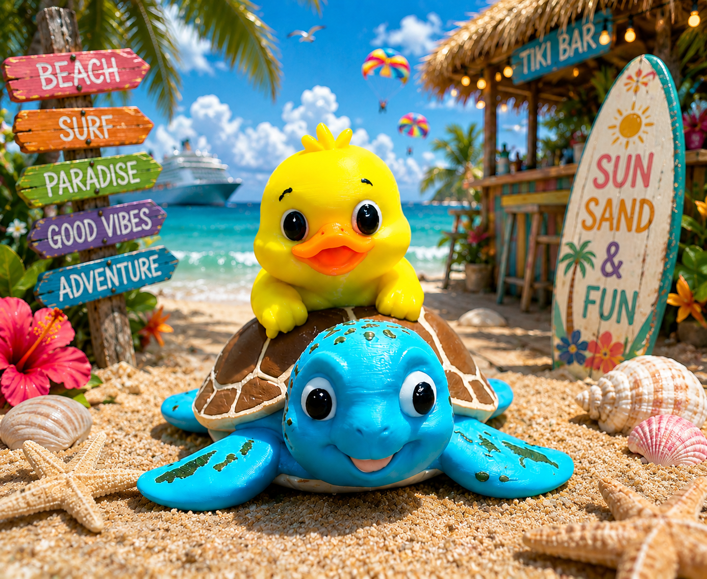 BFF Sea Turtle Duck