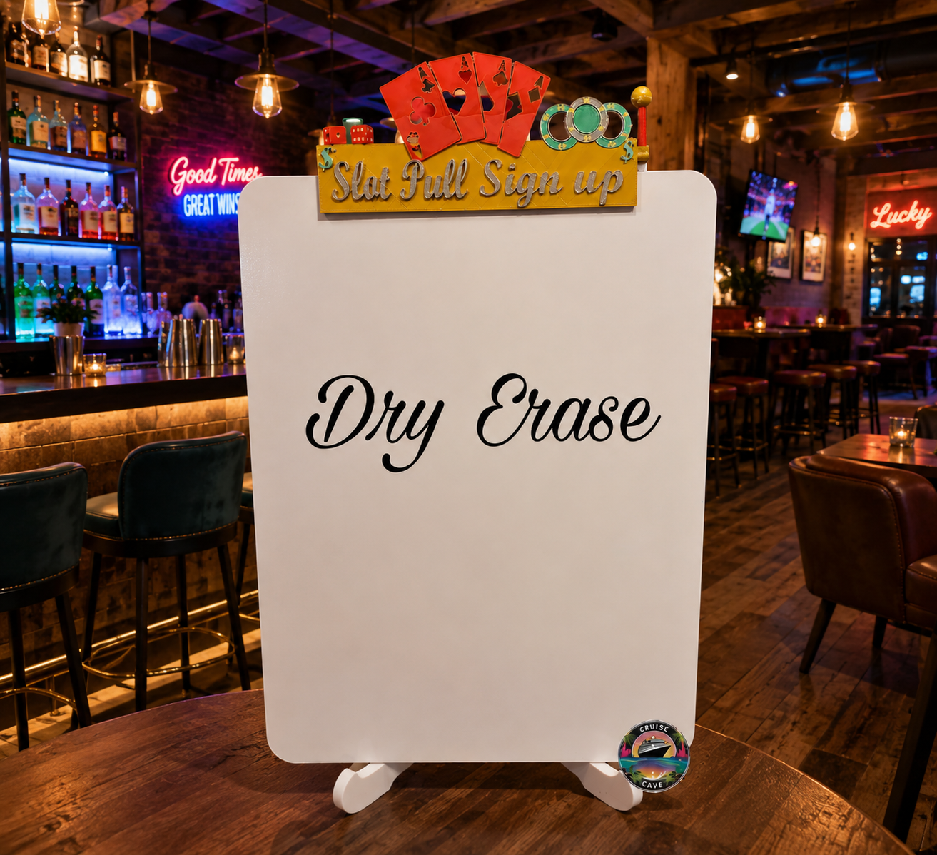 Slot Pull Sign Up Dry Erase Board