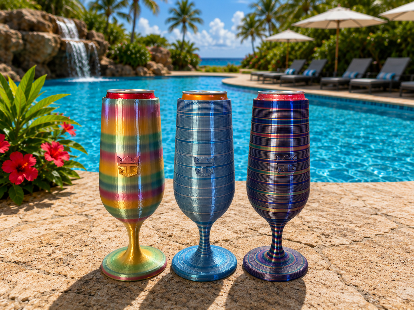 Royal Wine Glass Can Koozies