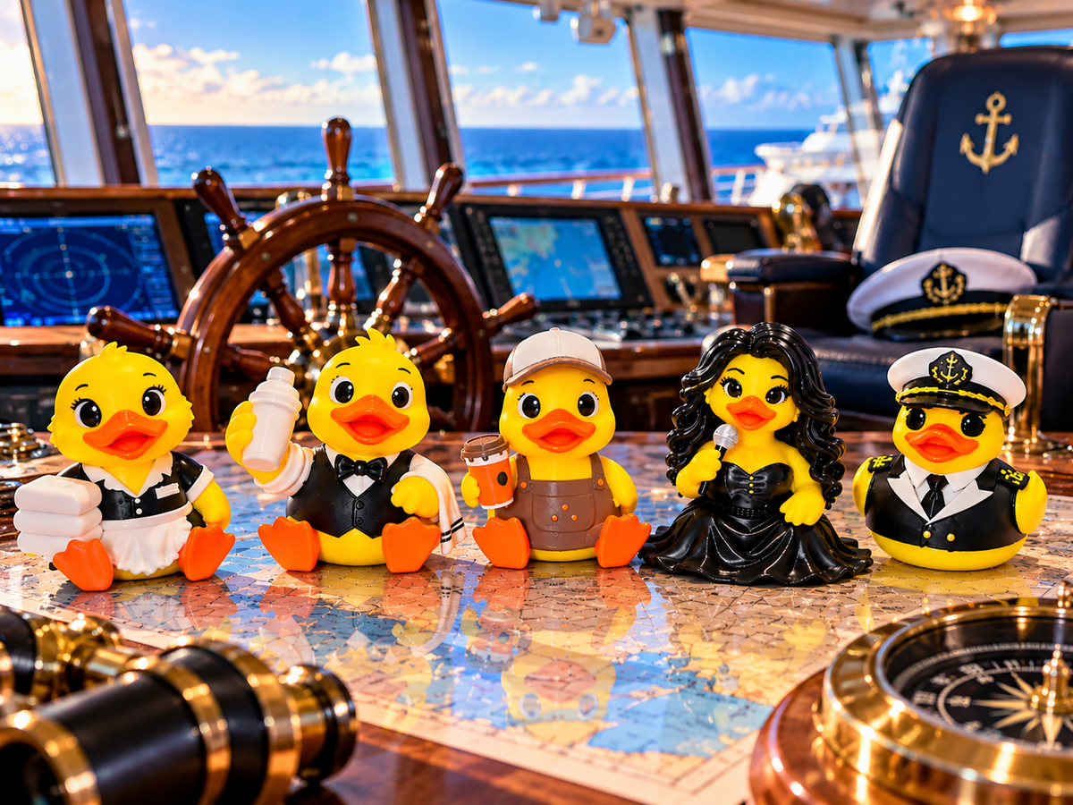 Set of 5 All Hands on Duck! Cruise Crew Collection
