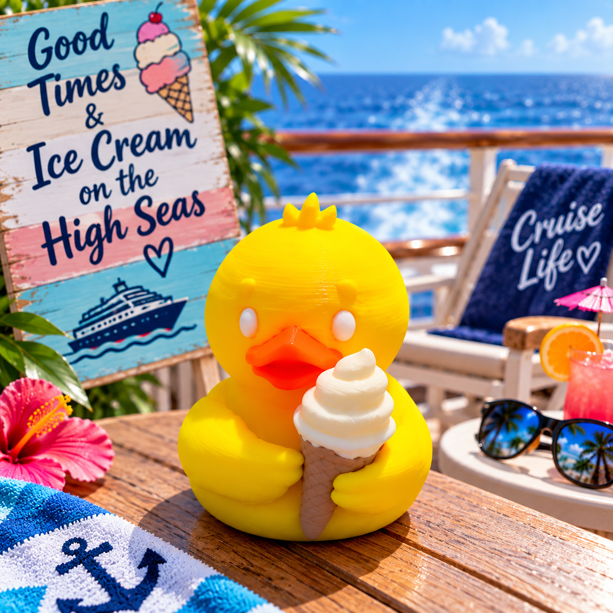 Icrecream Cone Duck- Set of 10