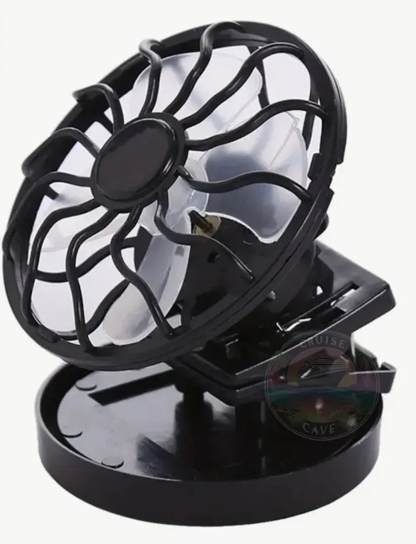 Portable Solar Hat-Clip Fan