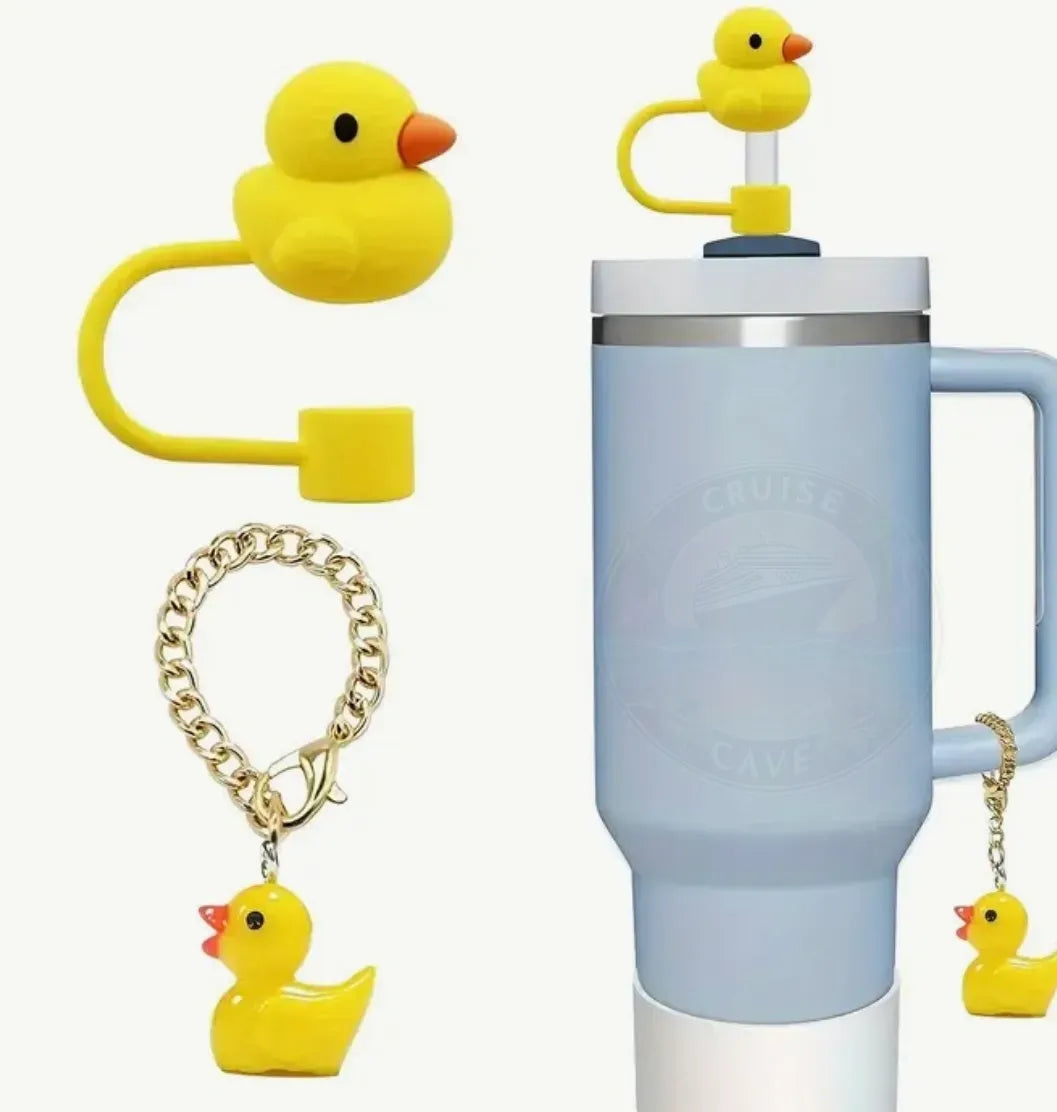 Duck Straw Topper and Charm