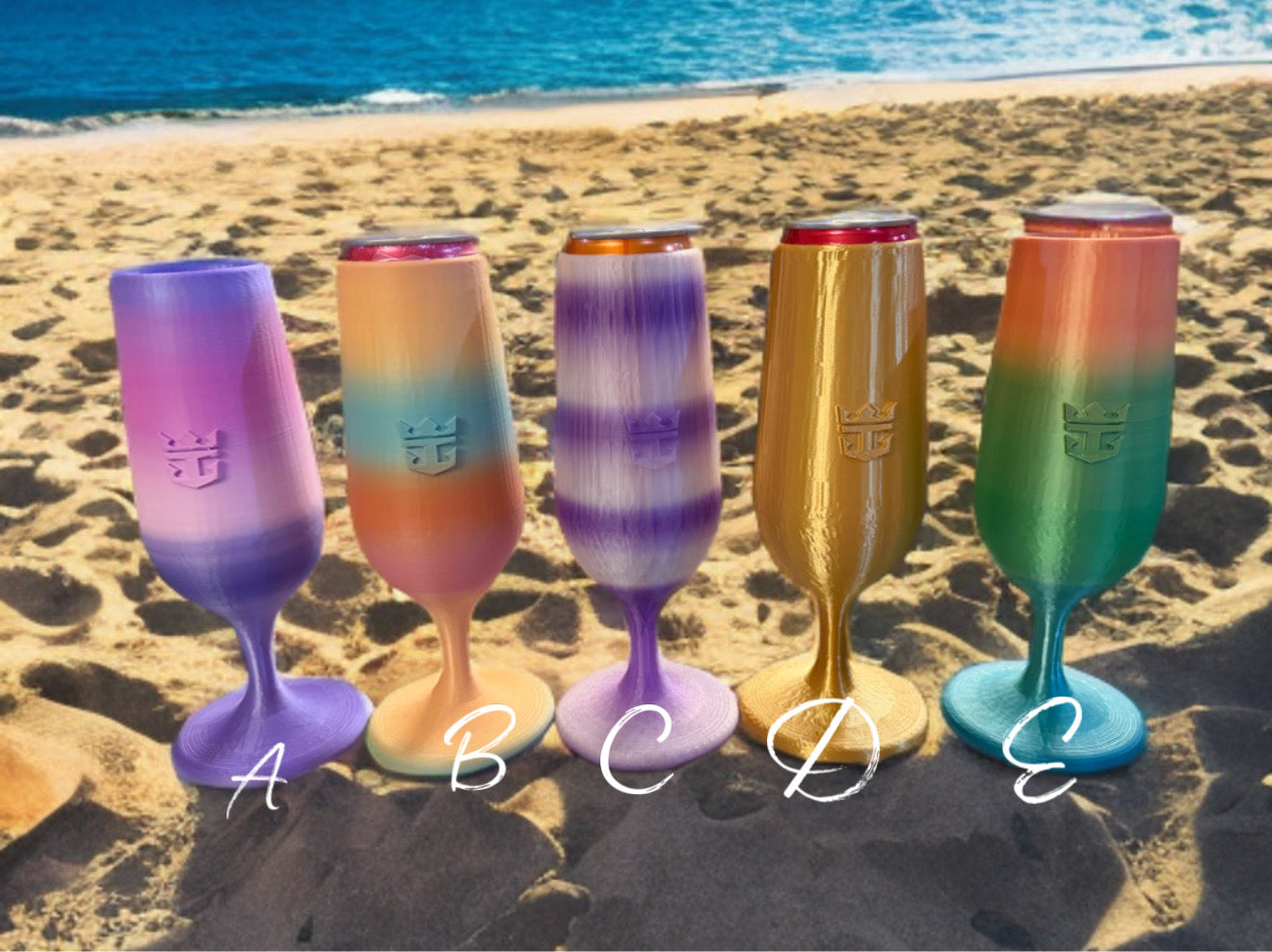 Royal Wine Glass Can Koozies