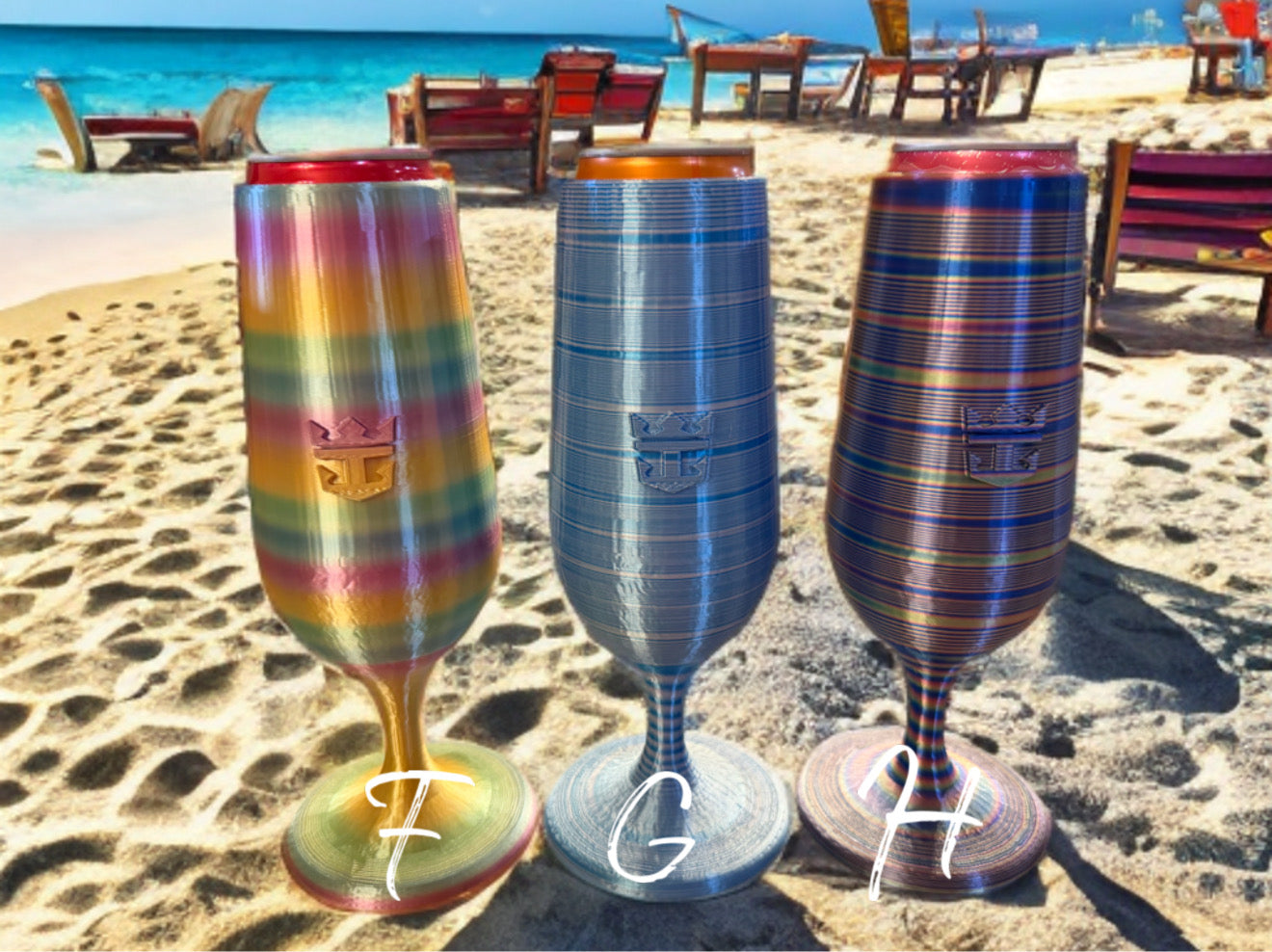Royal Wine Glass Can Koozies