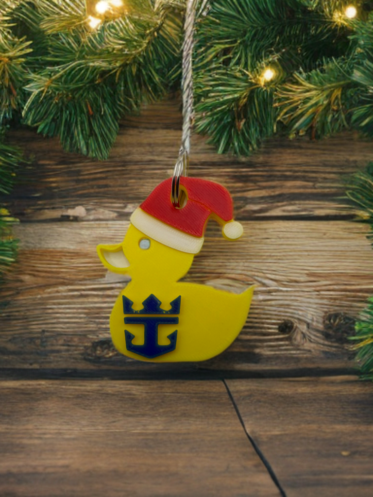 Dozen Royal Santa Duck Keychains