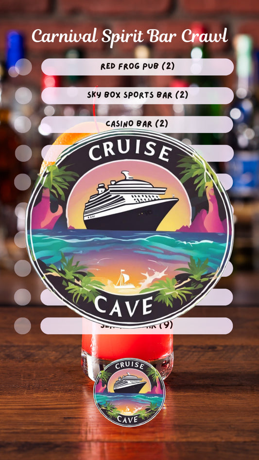 Carnival Spirit Bar Crawl Checklist PDF