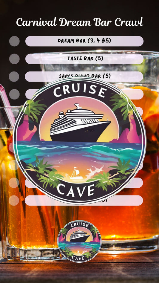 Carnival Dream Bar Crawl Checklist PDF
