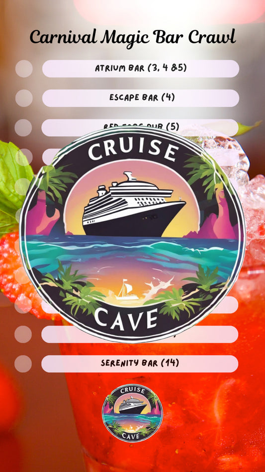 Carnival Magic Bar Crawl Checklist PDF