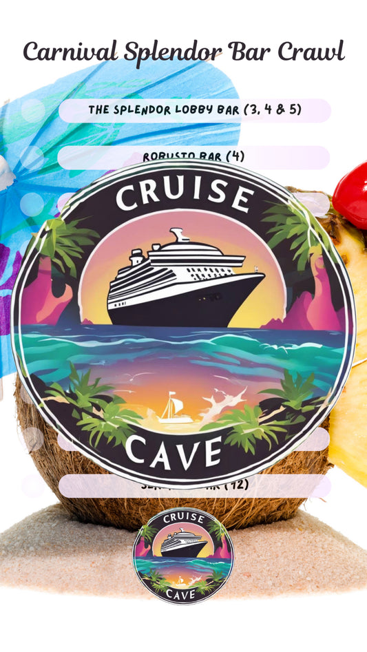 Carnival Splendor Bar Crawl Checklist PDF