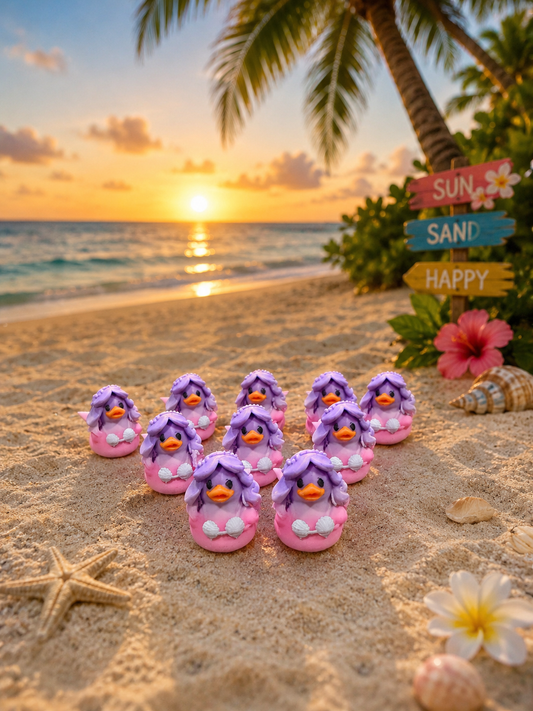 Set of 10 Mermaid Ducks