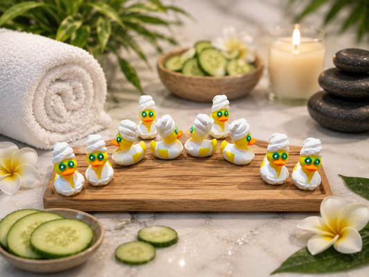 Set of 10 Spa Ducks