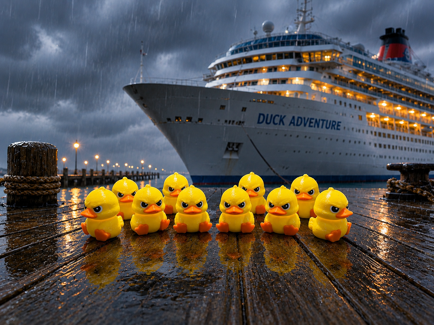Set of 10 Angry Ducks