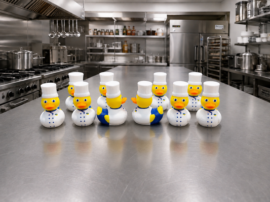 Set of 10 Chef Ducks
