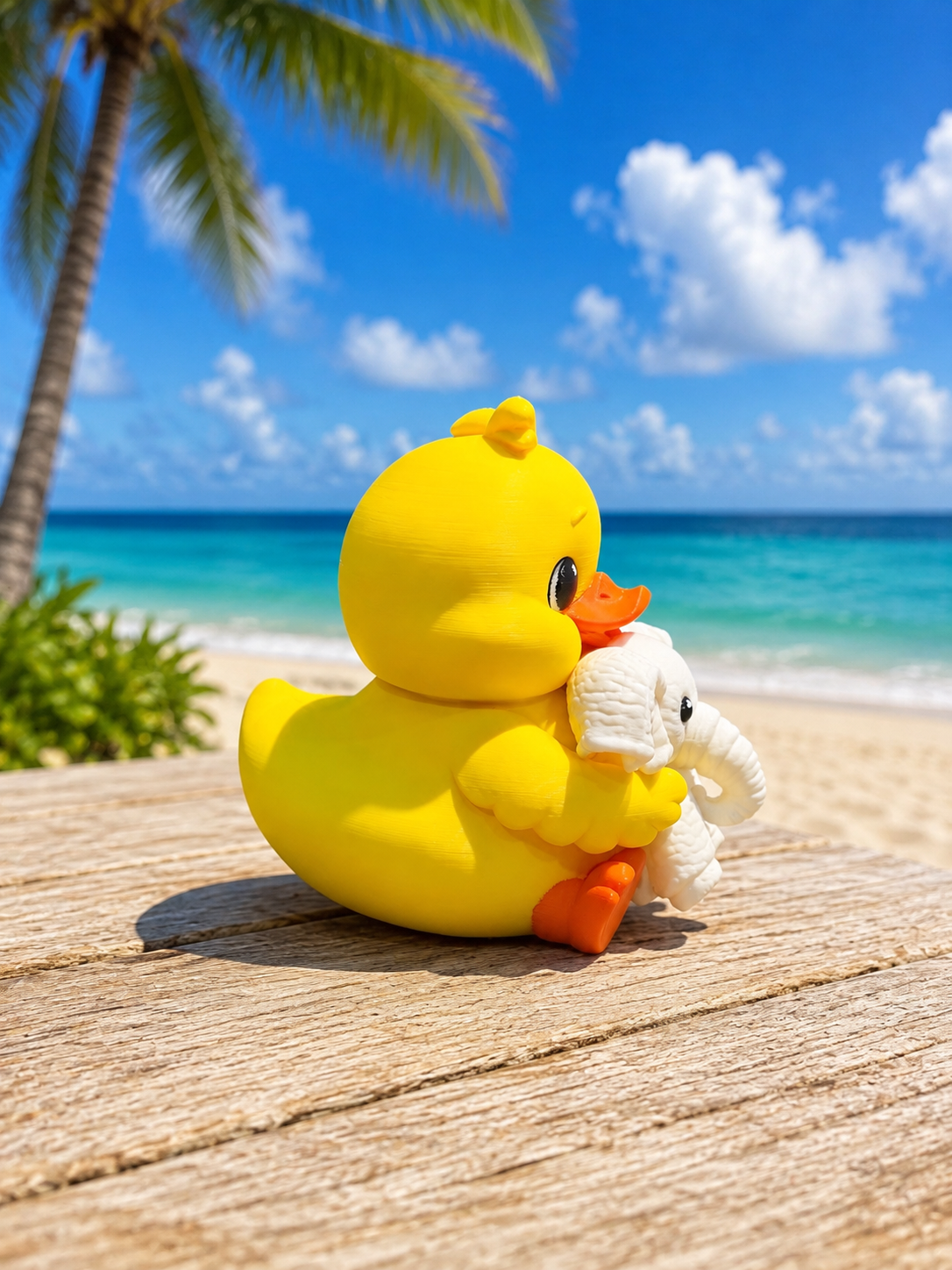 Large Ducky holding Towel Elepant