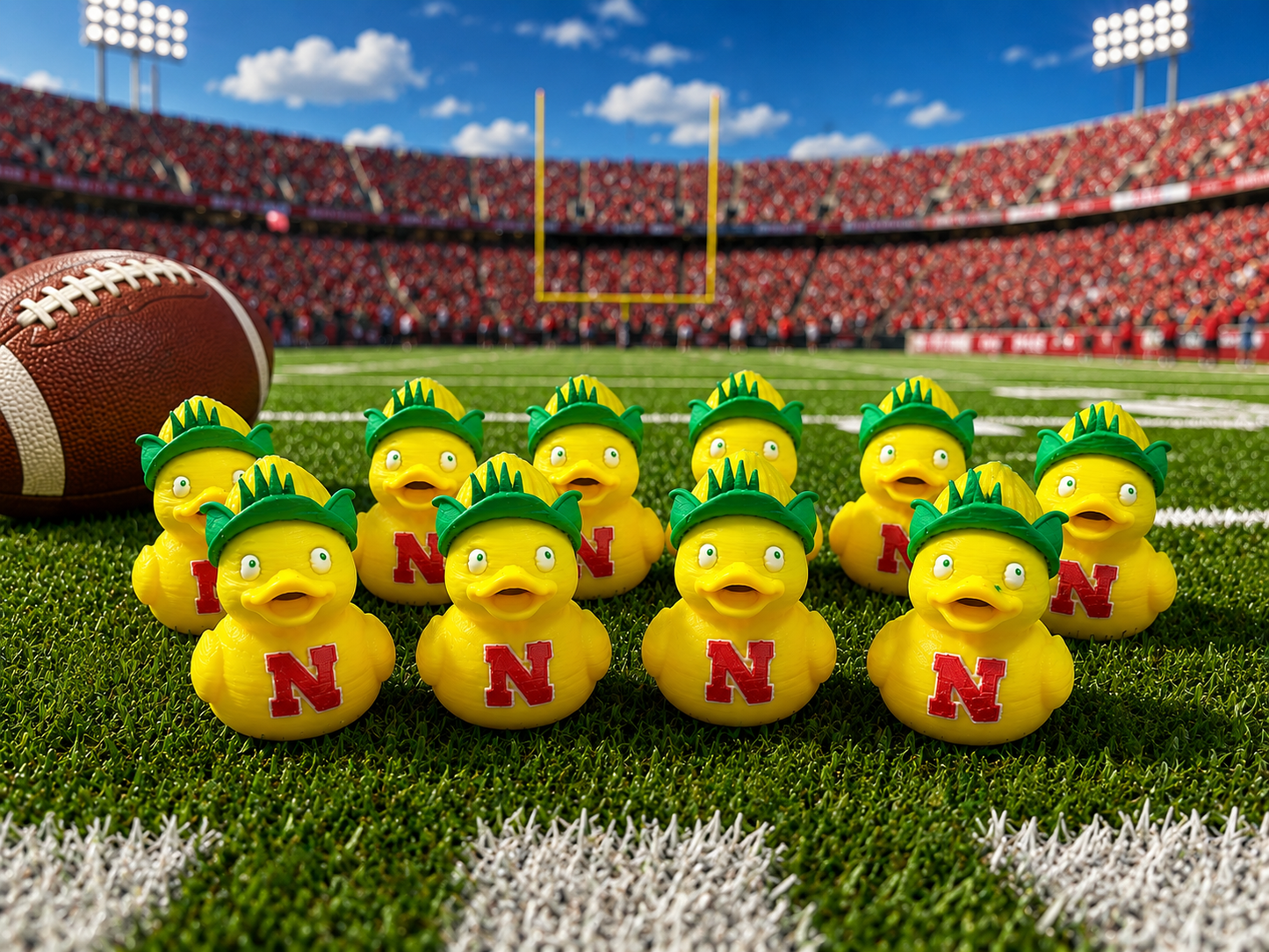 Set of 10 Nebraska Corn Ducks