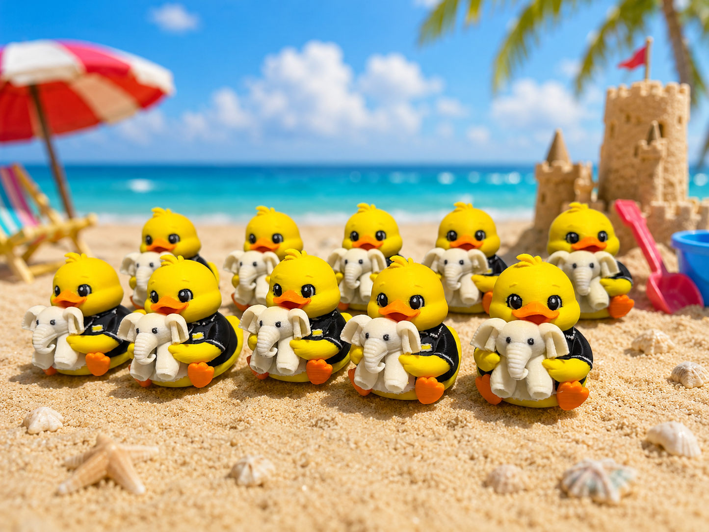Room Attendant Ducks- Set of 10