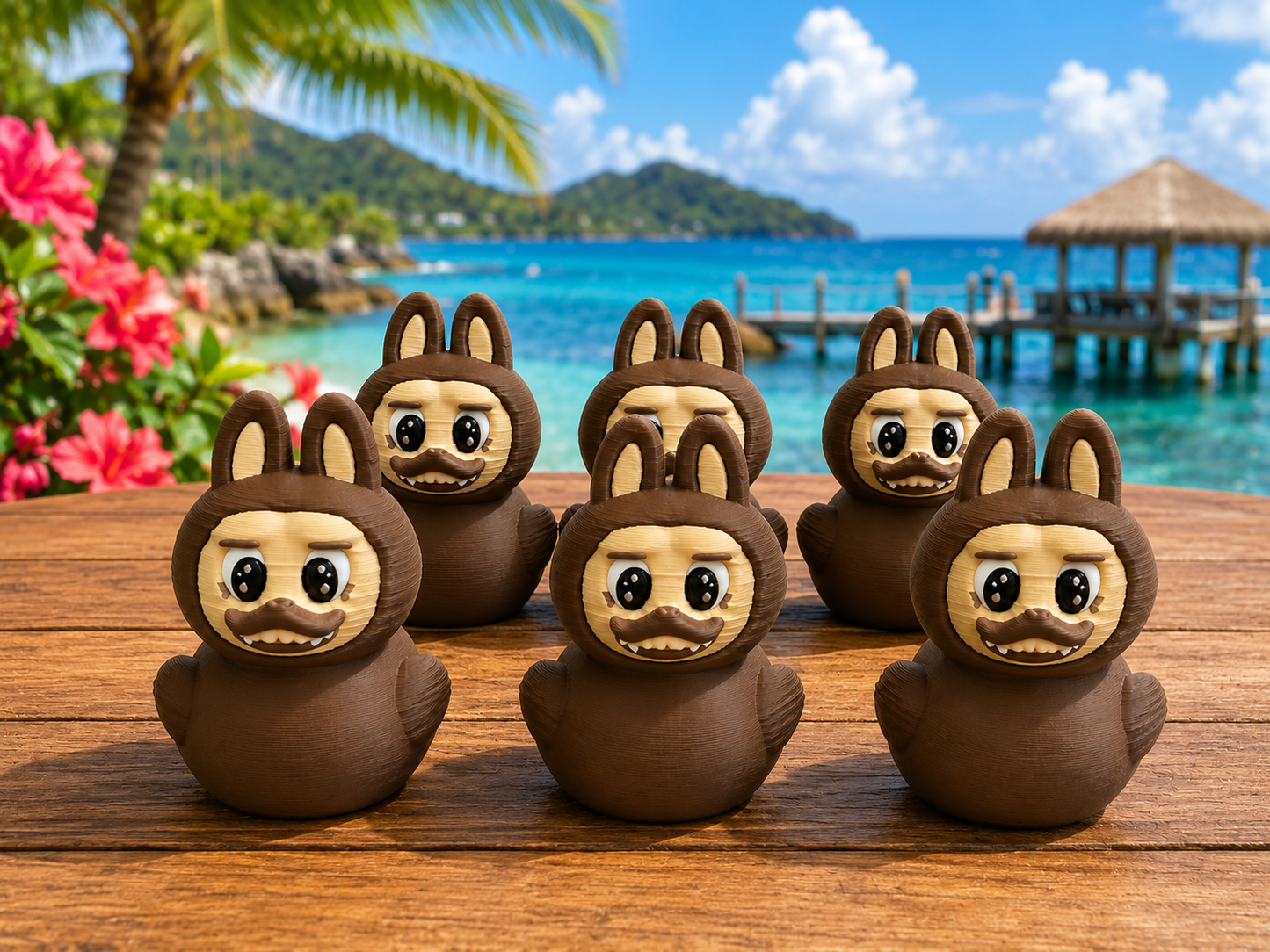 Set of 6 Lafufu Ducks