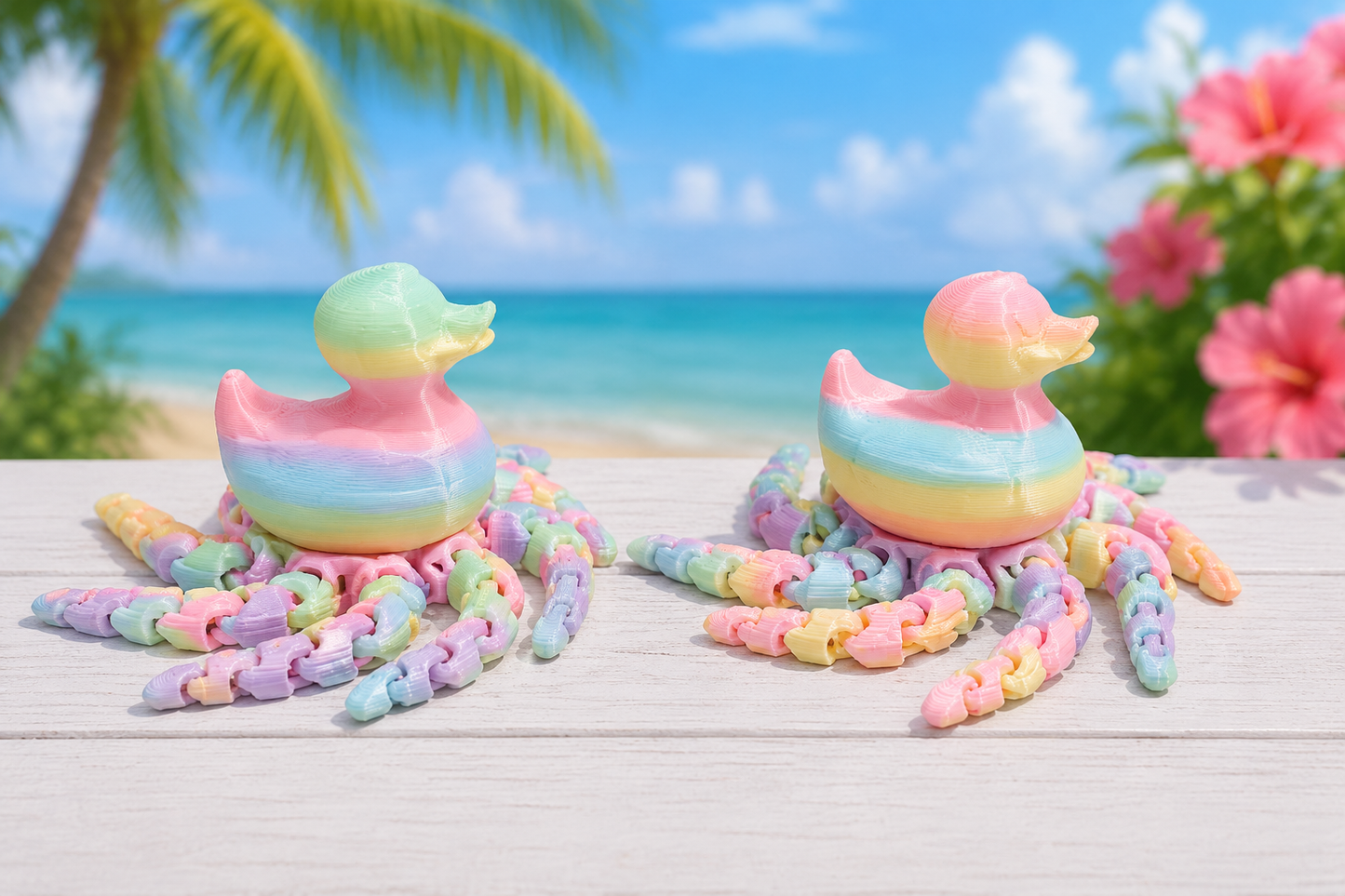 Set of 2 Medium MultiColor OctoDucks
