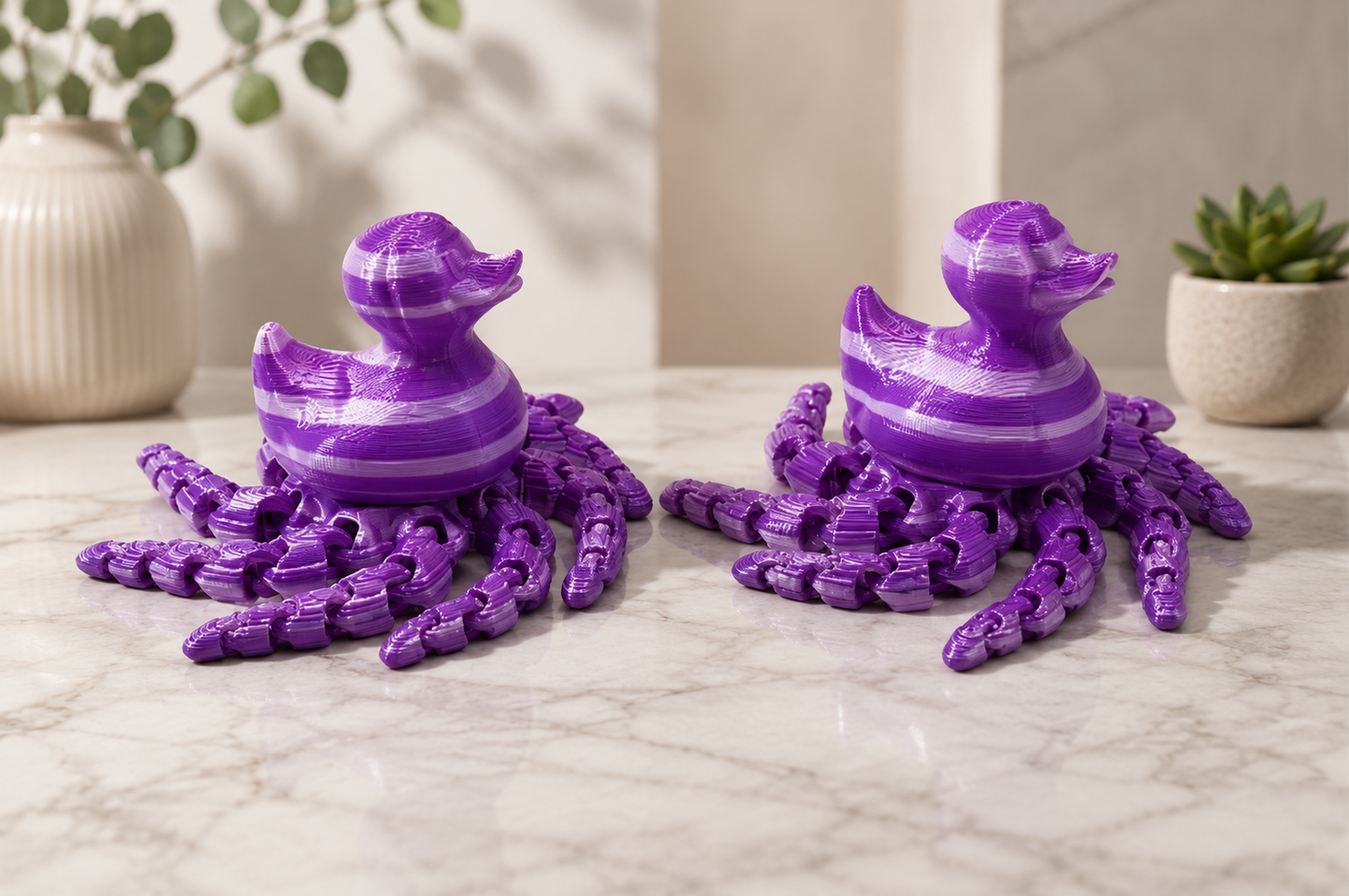 Set of 2 Medium MultiColor OctoDucks