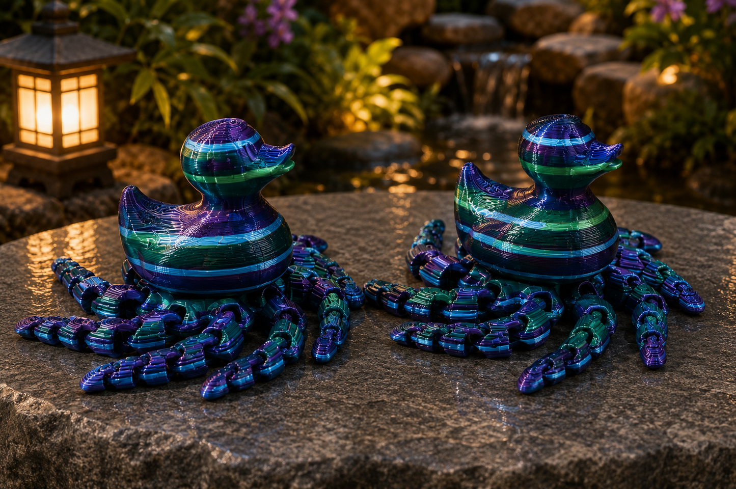 Set of 2 Medium MultiColor OctoDucks