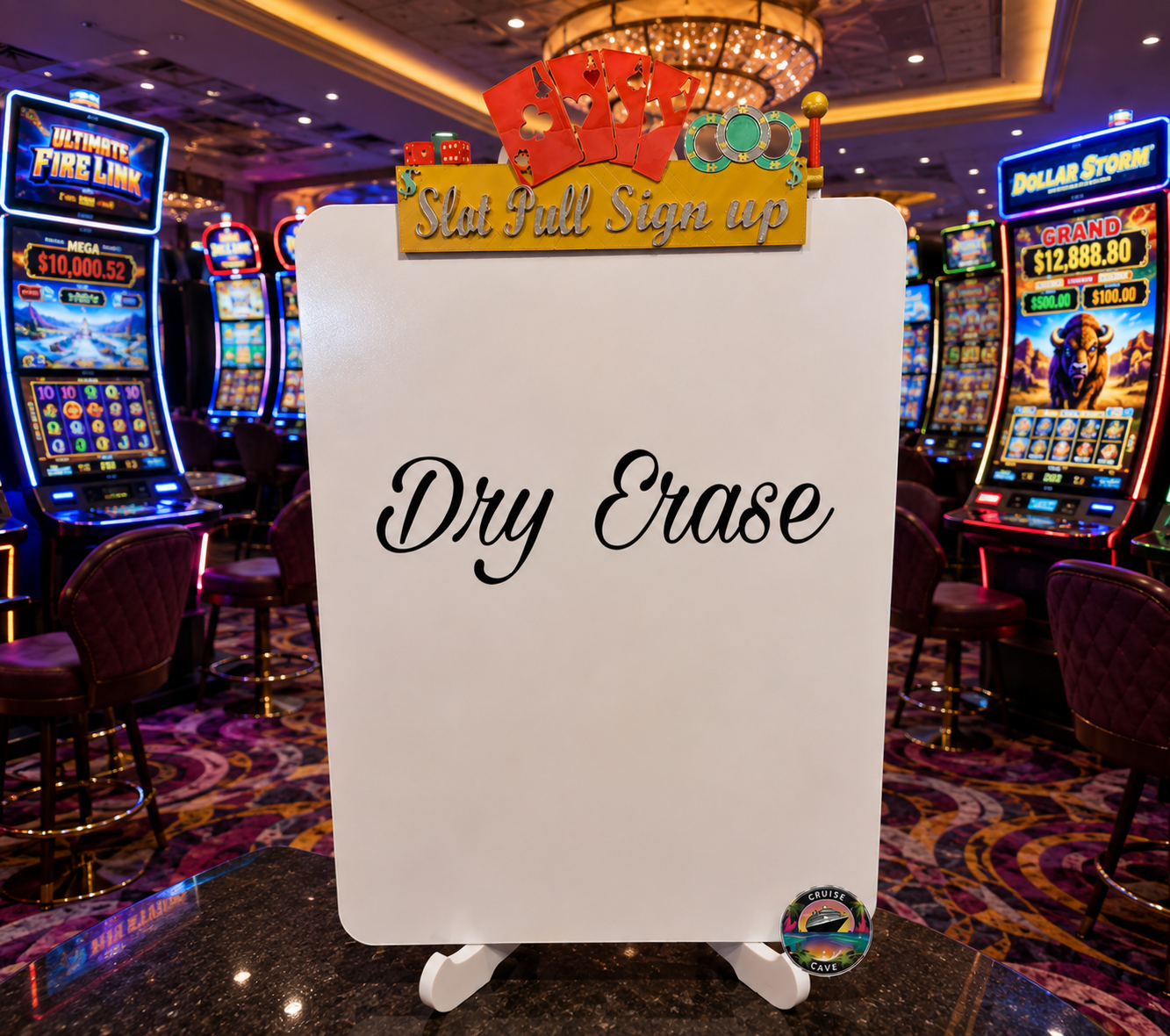Slot Pull Sign Up Dry Erase Board