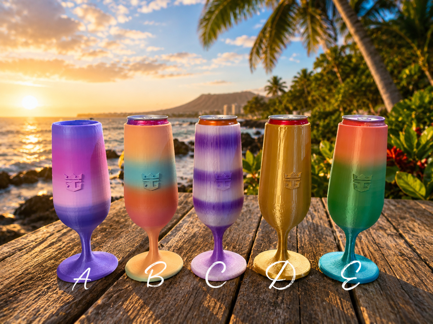 Royal Wine Glass Can Koozies