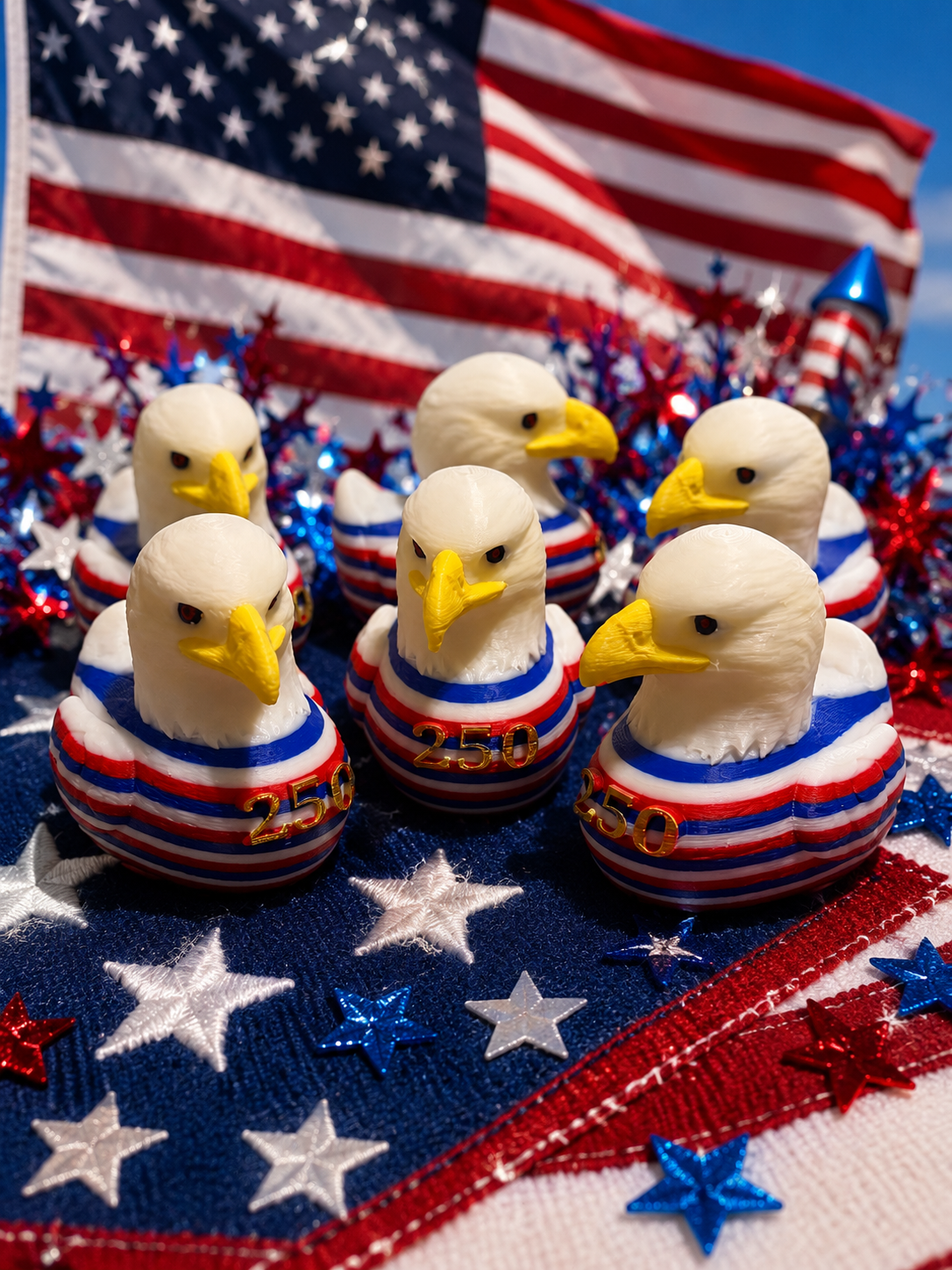 6 America's 250th Birthday Eagle Ducks
