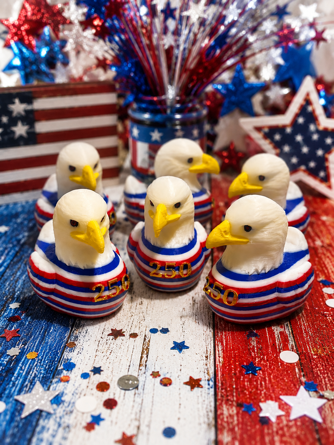 6 America's 250th Birthday Eagle Ducks