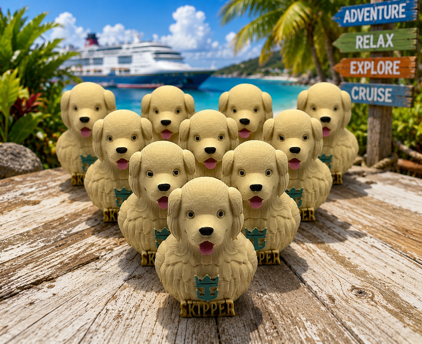 Set of 10, Legend of the Seas, Skipper the Dog