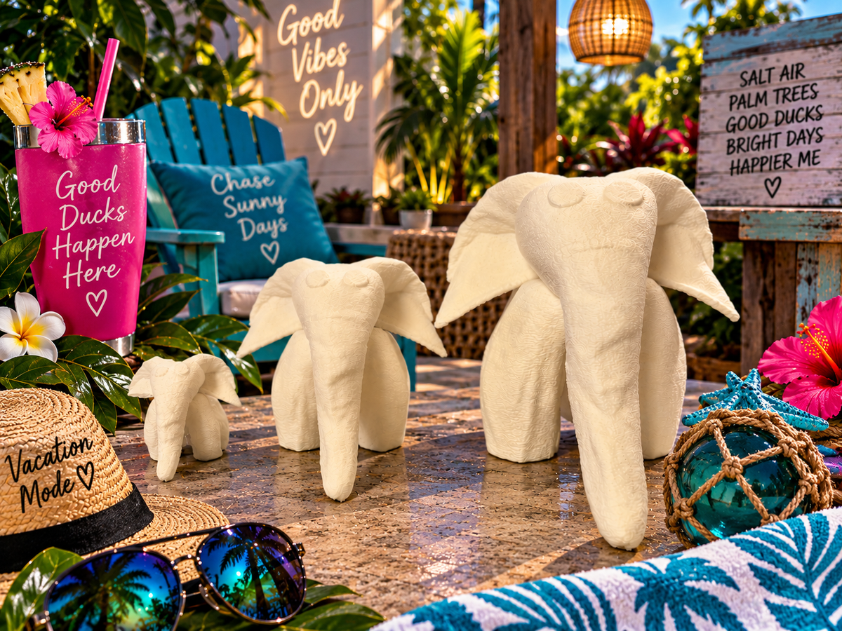 Towel Elephant Family