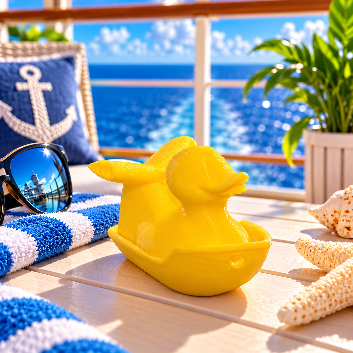 YELLOW SHIP DUCKS- Set of 12