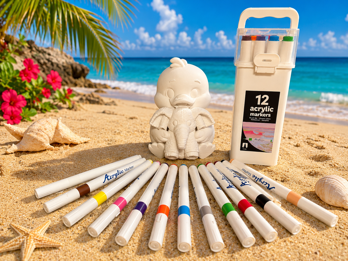Paint Your Own Cruising Duck Kit – 3D Printed Duck & Acrylic Markers